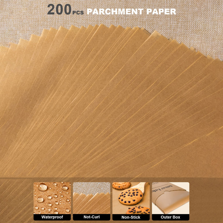 50/100/200 Pieces Parchment Paper Baking Sheets 9x13 Inches
