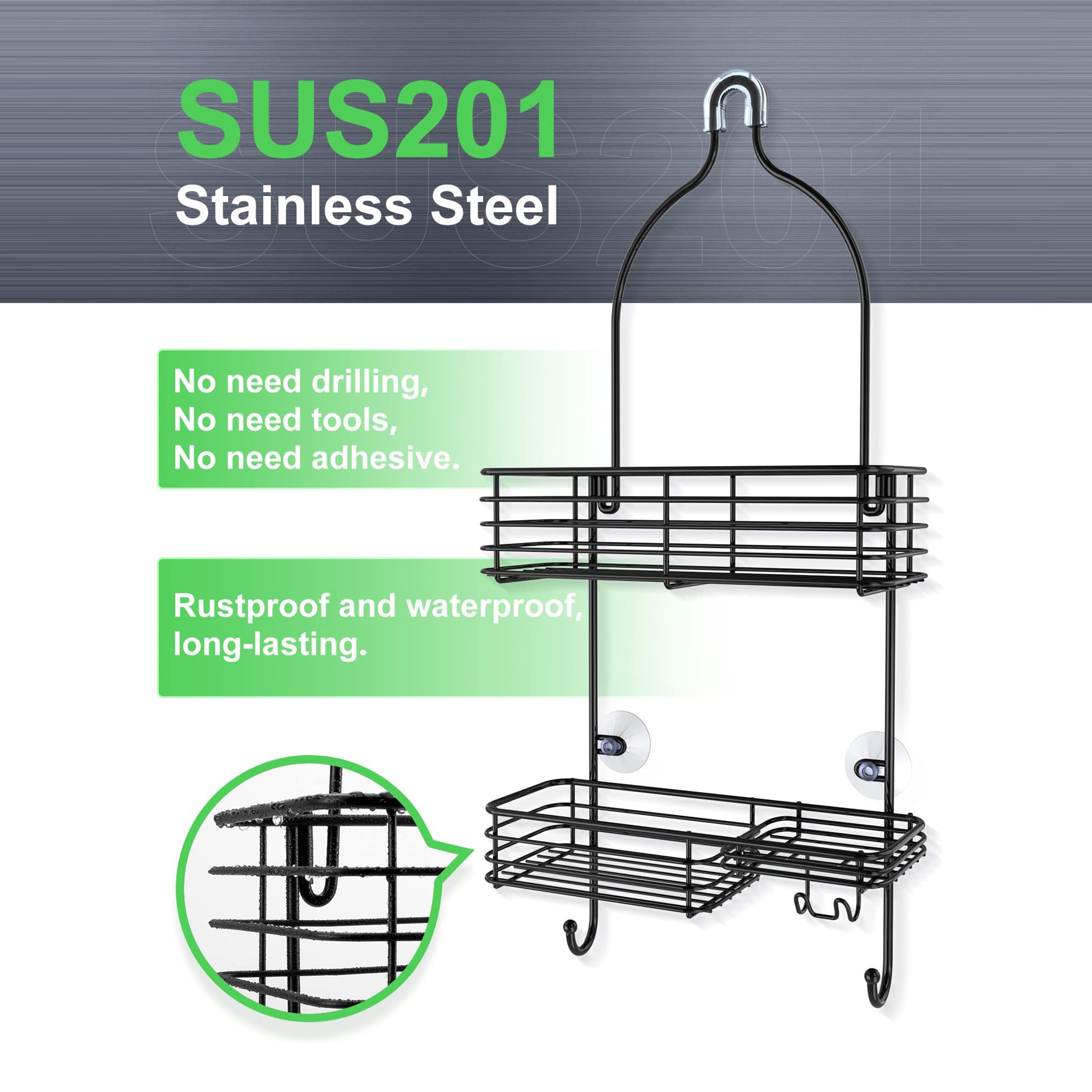 Stainless Steel Shower Caddy, Shower Caddy
