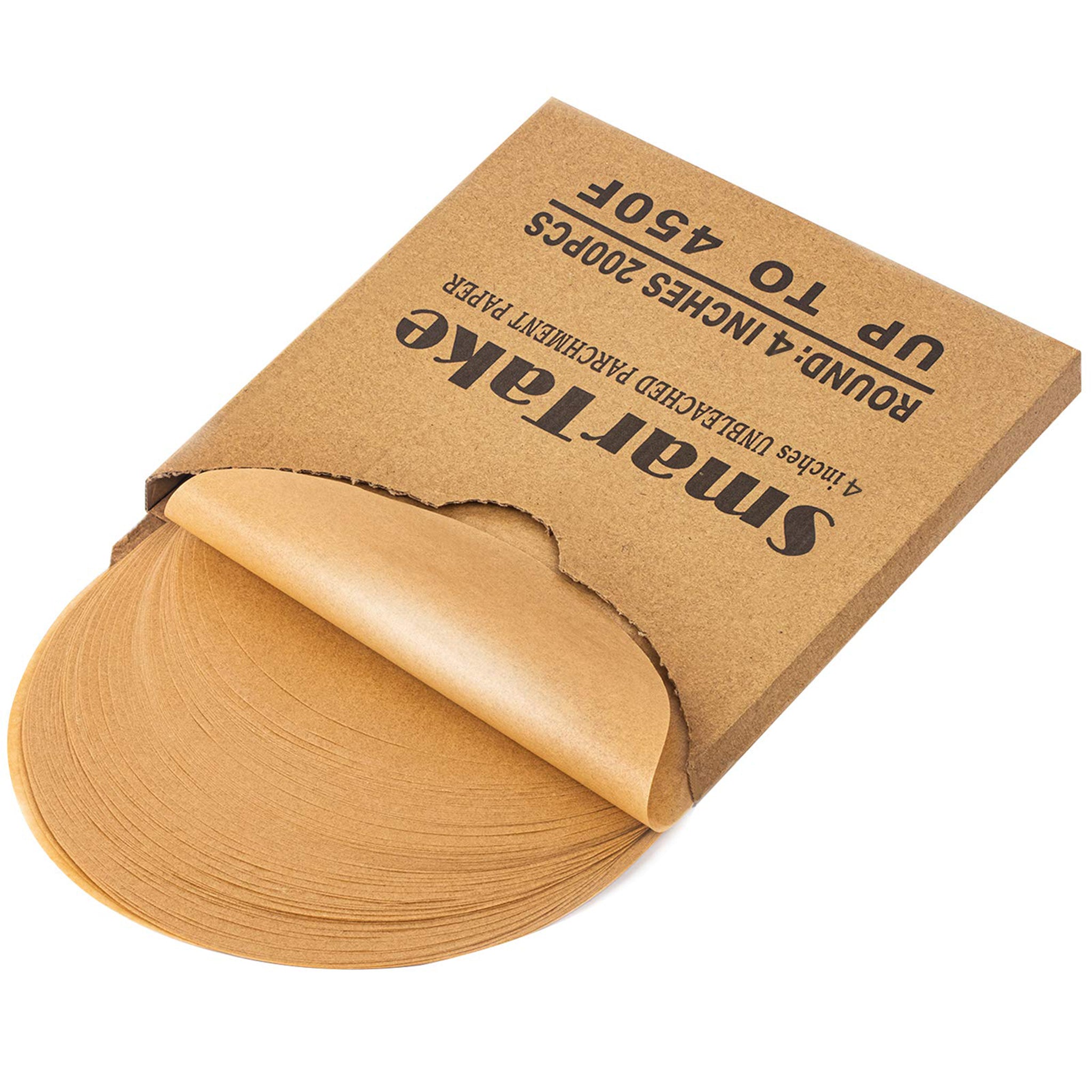 SMARTAKE 200 Pcs Parchment Paper Baking Sheets - Thumbnail 2