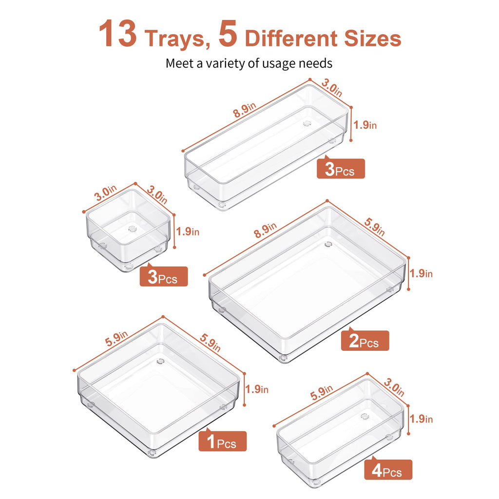 SMARTAKE 13-Piece Drawer … curated on LTK