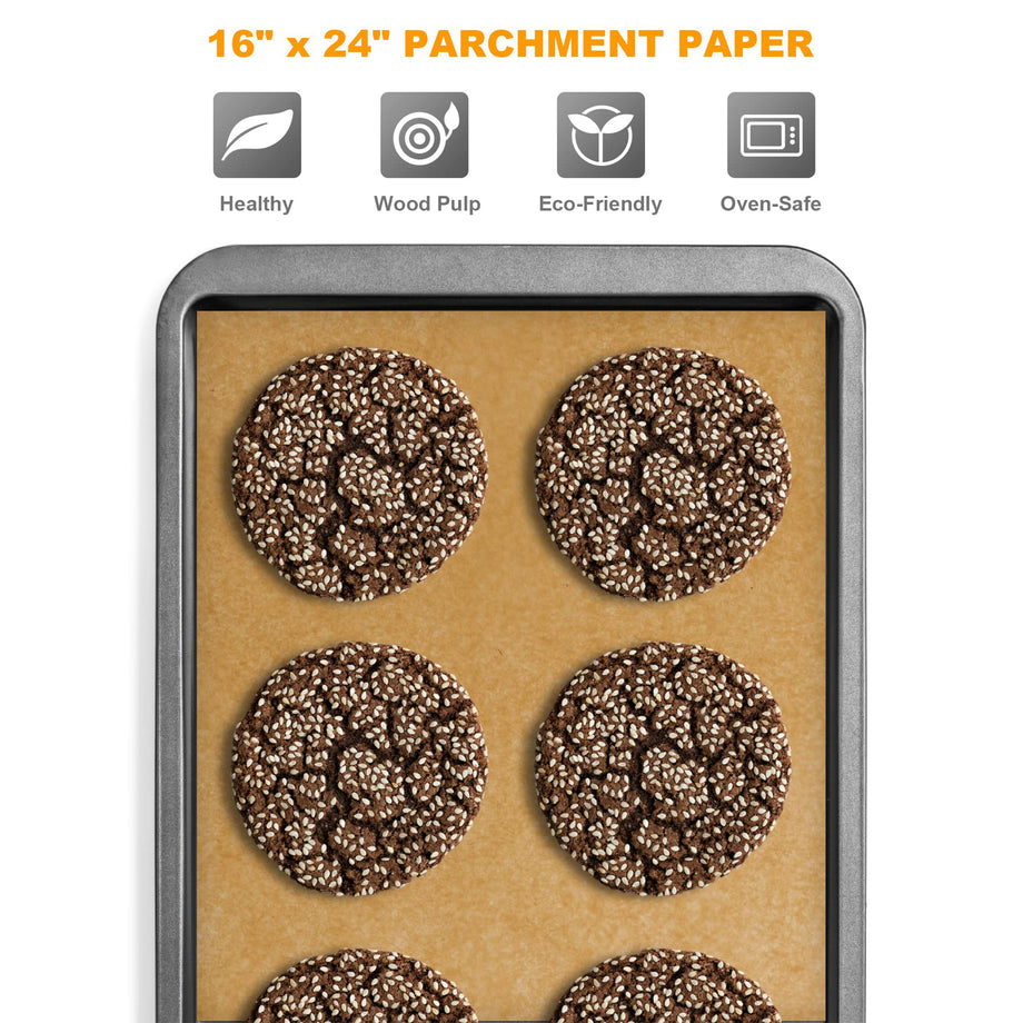 SMARTAKE 400PCS Parchment Paper Sheets, 12 x 16 IN Pre-Cut Baking  Parchment, Non-Stick Kitchens Cookie Baking Paper, for Oven Grilling Air  Fryer