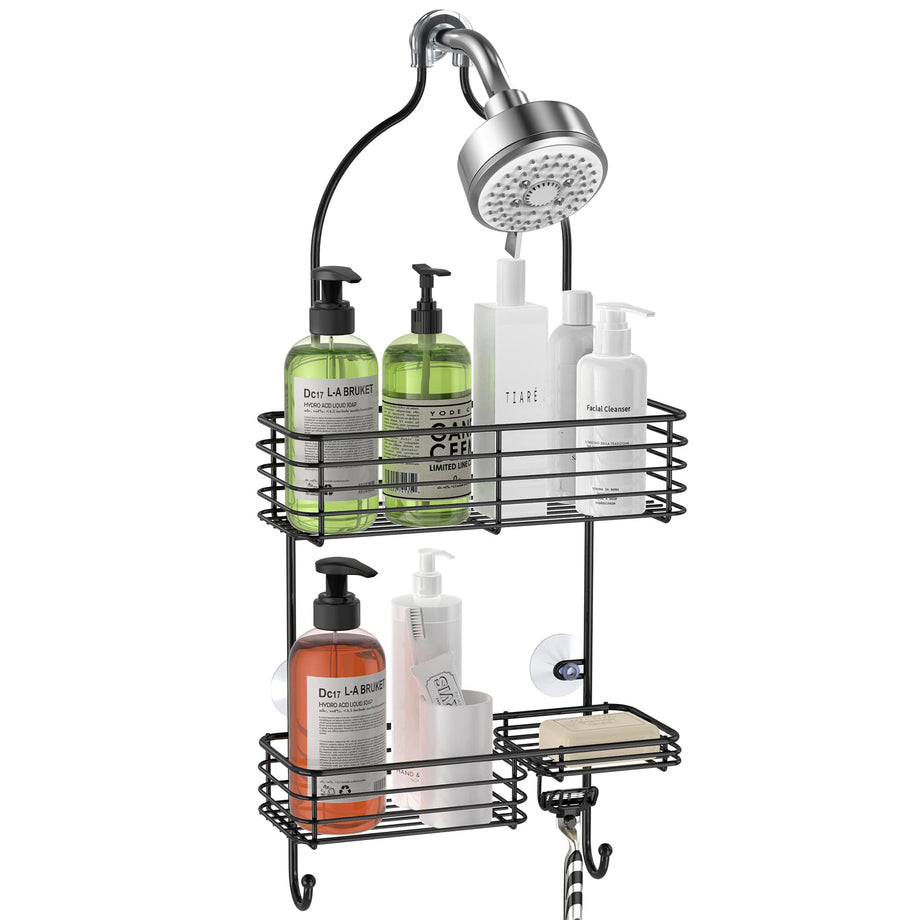 SMARTAKE Hanging Shower Head Caddy, Rustproof Bathroom Shower Shelf Or –  SMARTAKE OFFICIAL