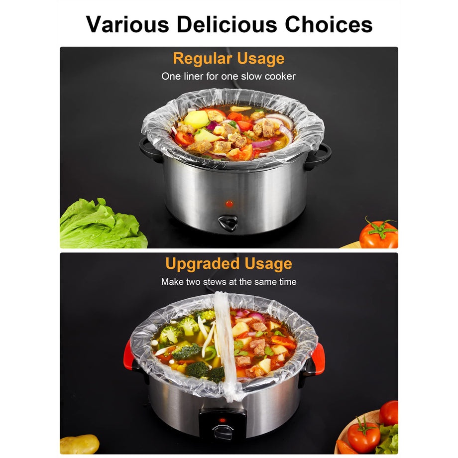2 Pack Slow Cooker Liners Kitchen Chef Recipes Crock Pot Cook Liner Bags  13x21