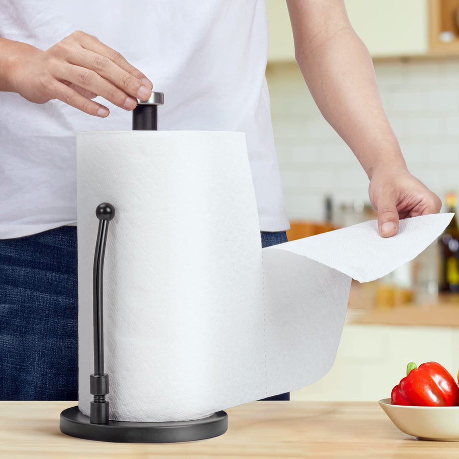 SMARTAKE Standing Paper Towel Holder, Damping Ratchet Design Paper Tow –  SMARTAKE OFFICIAL