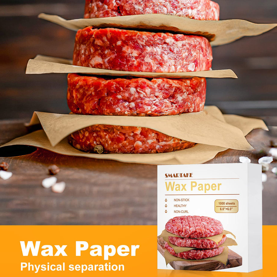 Netko Waxed Patty Paper Sheets – Non-Stick Hamburger Sheets – 4.75